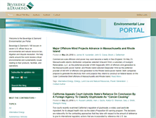 Tablet Screenshot of environmentallawportal.com